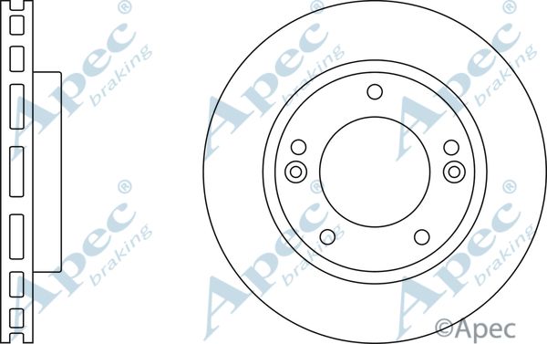 APEC BRAKING Тормозной диск DSK2421